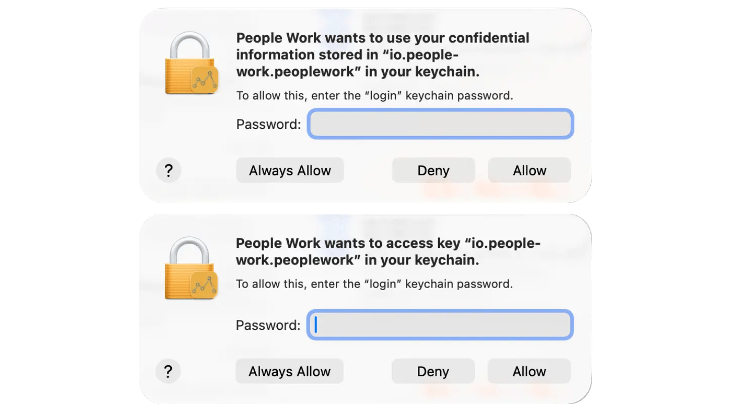 Keychain Access Alert