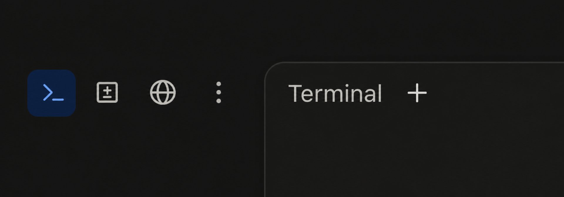 The selected terminal icon in Claude Desktop with the Terminal panel open on the right