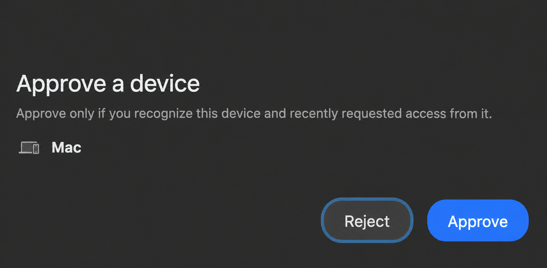 People Work's Approve a device dialog showing a Mac device and the Approve button